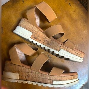 Tan Platform Sandals